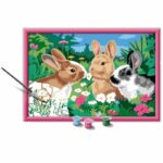 CreArt Kids 31x21cm Rabbits in the Meadow, Paint by Numbers Kit, Ages 9+, 25847, Ravensburger – Bild 2