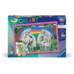CreArt Kids 31x21cm Unicorn Land, Paint by Numbers Kit, Art Number, Ages 9+, 25849, Ravensburger