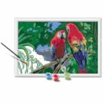 CreArt Kids 31x21cm Parrots, Paint by Numbers Kit, Ages 7+, 25854, Ravensburger - Image 2