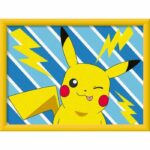 CreArt Kids 18x24cm Pikachu Lightning Bolt, Paint by Numbers Kit, Ages 7+, 25905, Ravensburger - Image 3