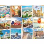 2000-piece puzzle, Nice, Côte d'Azur, Adults and children from 14 years old, Urban Collection, France, 12001613, Nathan