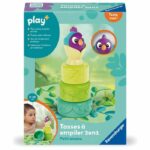 Ravensburger play+, Stacking cups - Little bird, 0-12 months, Early learning, baby