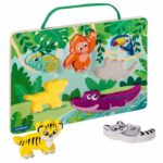 Ravensburger play+, Sensory and magnetic wooden puzzle - In the jungle, 6-36 months, Early years, baby - Image 2