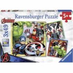 RAVENSBURGER Puzzle 3x49 p - The Powerful Avengers - Image 2
