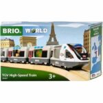 BRIO World - TGV INOUI SNCF 37 cm - Wooden Train Circuit Toys - Ages 3 - 36087