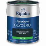 Anthracite gray RAL 7016 satin glycero lacquer - RIPOLIN - 2 L