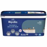 Paint for walls, woodwork, ceilings, radiators - RIPOLIN - Kitchen and bathroom - 2 L - Madura Blue