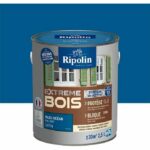 RIPOLIN Interior & Exterior Wood Paint - Ocean Blue Ral 5017 Satin, 2.5L