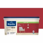 RIPOLIN All pieces wall paint, Ripolin - Rouge St Emilion Satin, 2,5L