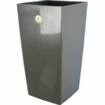 Riviera Flower Pot Nuance -Carré - 29 x 29 x H 52 cm - 32.6 L - glitter gray