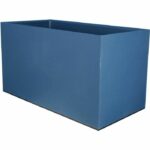 RIVIERA GRANIT rectangular flower box - Plastic - 80x40 cm - Blue - Image 2