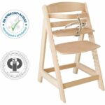 Sit Up III Wooden High Chair - ROBA - Height Adjustable - Natural - Image 4