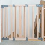 ROBA Safety Up Baby Safety Gate for Stairs - Width from 93.5 to 120.5 cm - Natural Wood - Image 3