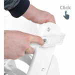 High chair - ROBA - SIT UP CLICK & FUN - Removable meal tray - Adjustable height - Up to 70 kg - White lacquered wood - Image 3