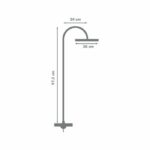 ROUSSEAU Dunedin Chrome Shower Panel without Faucet - Image 3