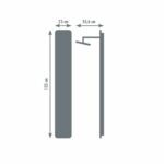 ROUSSEAU Hydromassage shower column Eris anthracite gray - Image 4