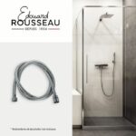 Shower hose - ROUSSEAU - Metal nuts - Safety crimps - Length 1.50m - Single-grip chrome-plated stainless steel - Image 2