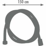 Shower hose - ROUSSEAU - Metal nuts - Safety crimps - Length 1.50m - Single-grip chrome-plated stainless steel - Image 4
