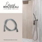 Shower hose - ROUSSEAU - Metal nuts - Safety crimps - Length 2 m - Single-grip chrome-plated stainless steel - Image 2