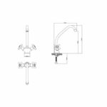 ROUSSEAU Beverly kitchen mixer tap - without handshower - aged bronze - Image 3