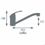 ROUSSEAU Belfort kitchen mixer tap - Without hand shower - Chrome - Image 3