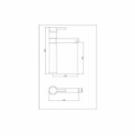 High washbasin mixer - ROUSSEAU - DOVER - Eco-stop - Chrome - Image 2