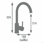 Rousseau Kitchen mixer Køben - Without shower - Brushed brass – Bild 2