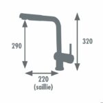 Rousseau Faucet Matsouko kitchen mixer - with shower - black - Image 2