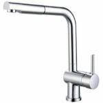 Rousseau Matstoko kitchen mixture - with shower - chrome gray