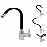 Rousseau Kitchen mixer Køben - Without shower - Shape - Gray and Black - Image 6