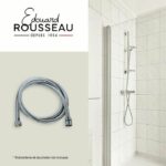 Shower hose - ROUSSEAU - Anti-twist metal nuts - Pressure 1 bar - Length 1.75m - Double-stapled chrome-plated stainless steel - Image 2