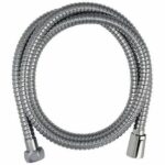 Shower hose - ROUSSEAU - Anti-twist metal nut - Safety crimps - Length 1.75m - Single-grip chrome-plated stainless steel