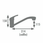Kitchen mixer tap - EDOUARD ROUSSEAU - SUN NF - Chrome - Image 2