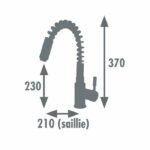 Rousseau Tikiki kitchen mixer - without shower - chrome - Image 2