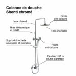 Rousseau Shower column with SHENENTI CHROME mechanical mixer faucet - Image 5