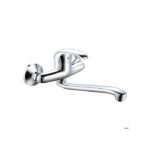 Rousseau Mambo kitchen mixer - Without shower - Chrome gray