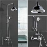 Rousseau shower column with retro - chrome mechanical mixer - Image 2