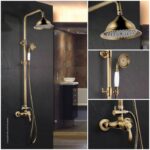 ROUSSEAU Shower column with mixer faucet Byron - Old bronze - Image 2