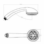 ROUSSEAU Hand shower 1 jet Tamari Chrome - Image 2