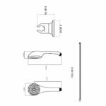 Rousseau flexible combination 5 jets Heko Chrome - Image 2