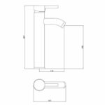 ROUSSEAU Lavatory faucet mixer Ilo Haut - Image 2