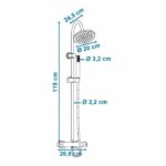Rousseau Shower column with Loona thermostatic mixer faucet - Image 4