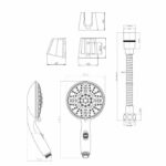 Rousseau flexible combines 5 jets leptis chrome – Bild 2