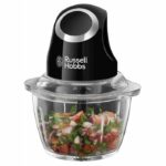 Mini Chopper - RUSSELL HOBBS - Desire 24662-56 - 200 W - 1 L glass bowl - Stainless steel blades - Matt black