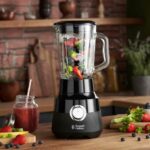 Blender - RUSSELL HOBBS - Matte Black 24722-56 - 650 W - Matte black - 1.5 L glass bowl - 2 speeds + pulse - Image 2