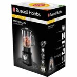 Blender - RUSSELL HOBBS - Matte Black 24722-56 - 650 W - Matte black - 1.5 L glass bowl - 2 speeds + pulse - Image 3