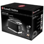 Russell Hobbs 28091-56 Toaster Grille-Pain Structure, Lift'n Look, XL slots, adjustable cooking, Viennezie warming-Black - Image 2