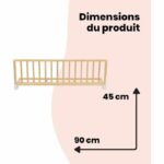 SAFETY 1ST, Natural wood bed rail, 110 cm compatible with beds larger than 160 cm, eco-responsible, 100% FSC wood – Bild 5