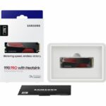 SAMSUNG - 990 PRO - Internal SSD - 2 TB - With heatsink - PCIe 4.0 - NVMe 2.0 - M2 2280 - Up to 7450 MB/s (MZ-V9P2T0GW) - Image 3