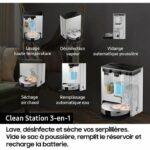 Robot Vacuum Cleaner - Samsung Jet Bot Combo AI VR7MD97A14G - Clean Station Steam Disinfection - Object Recognition - Image 3